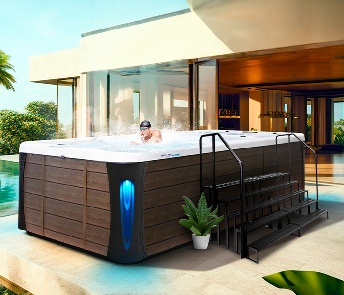 Calspas hot tub being used in a family setting - Saint Paul